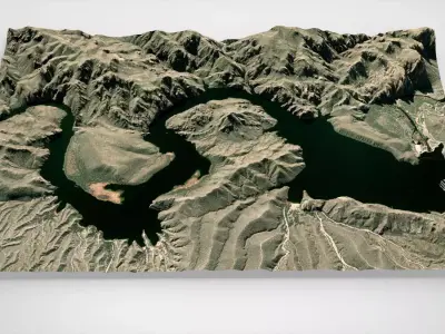 Saguaro Lake Arizona USA 3D model
