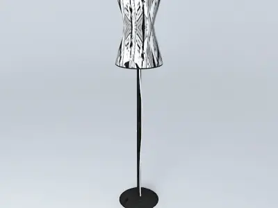 Floor lamp - Comic Book Free 3D model