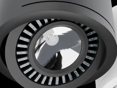 led cob downnlight Low-poly 3D model