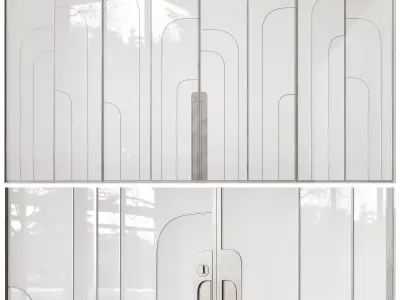 Art deco door 3D model