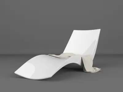 Modern Sun Lounger 6 3D model