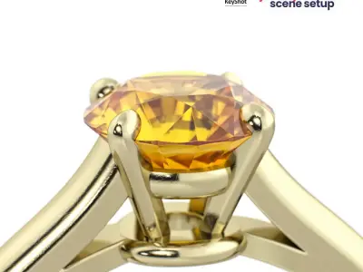 Photorealistic KeyShot Jewelry 3D Render Scene Setup Pack1 3D model