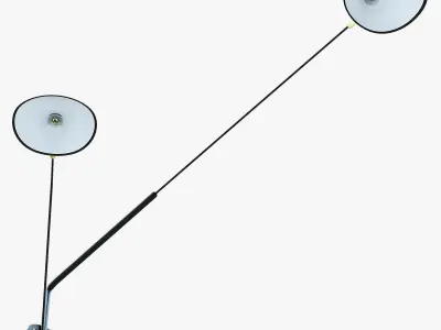 Serge Mouille Rotating Sconce Two Arm MSC-R2C 3D model