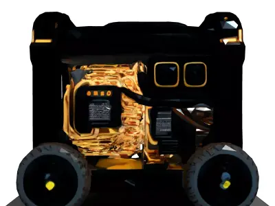 Portable Generator SciFi Design Low-poly 3D model
