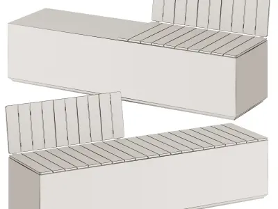 SIT BOX WB Bench 3D model