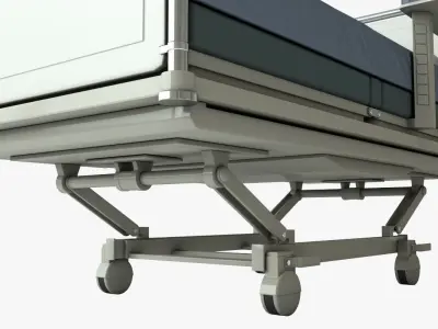Hospital Bed 3D model 3D model