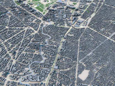 Jakarta City Indonesia 3D model