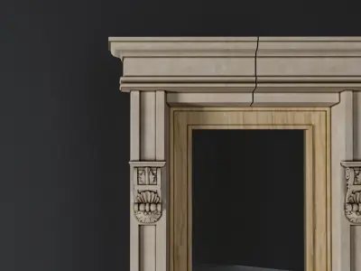 Classic Door 3D model  3D model