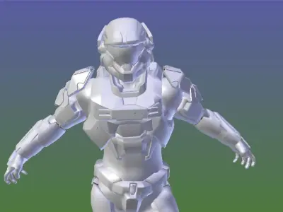 Spartan MKV Low-poly 3D model