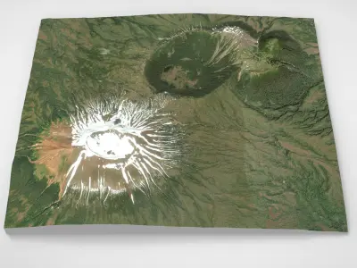 Mount Edgecumbe Kruzof Island Alaska 3D model