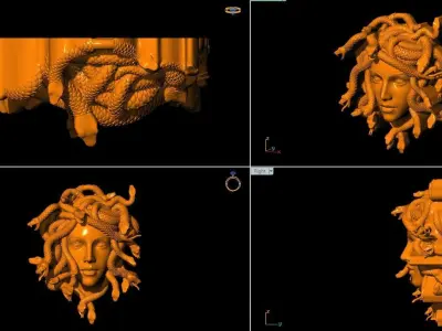 Medusa pendent 3D model