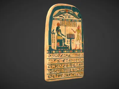 Egypt Stele Low-poly 3D model