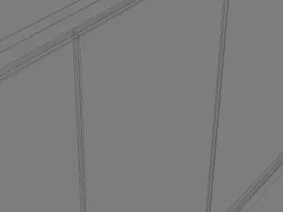 Window glass sliding door Free 3D model