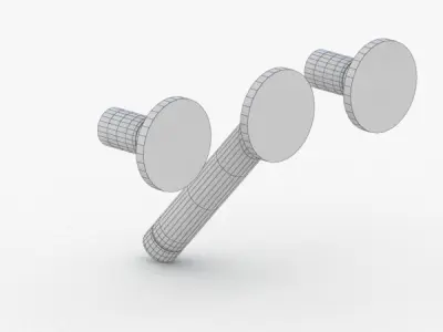 1652 - Water Tap Low-poly 3D model