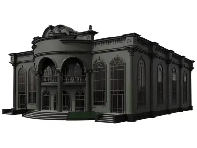 Wedding Chamber Building 01 3D model