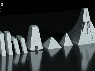 Echoes of Egypt - Kitbash Pack Vol 1 3D model