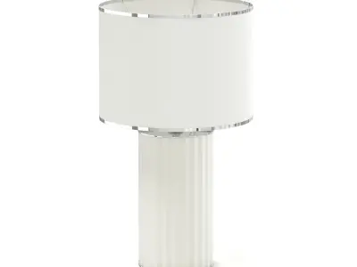 Beige Table Lamp 3D Model 3D model