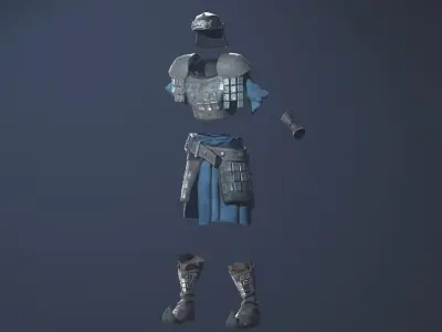 Scout Armor Low-poly 3D model