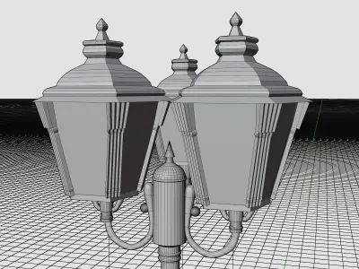 Lamp pole 3D model