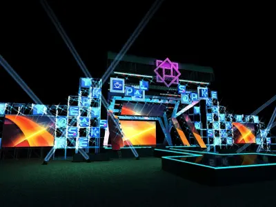 Concert Stage-Design 20210120B 3D model