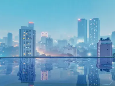 HDRI Night - Reimagined Ho Chi Minh City - V16 3D model