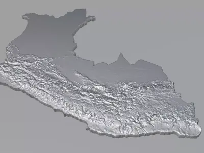 Peru Terrain Country 3D model