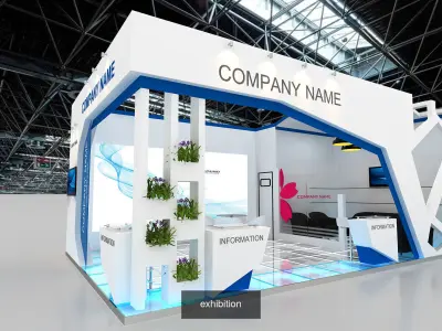 10 Modern Exhibition Collection7 3D Model Pack