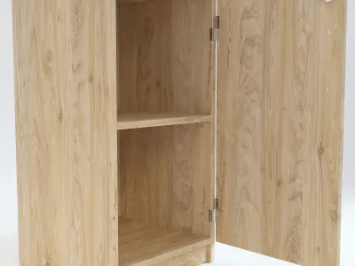 Wooden Cabinet 2 3D model