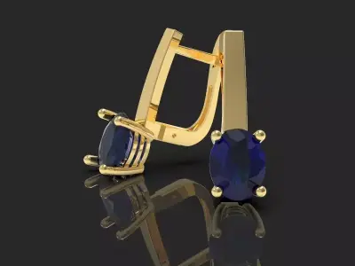 ring and earrings for 3D printing Free 3D print model