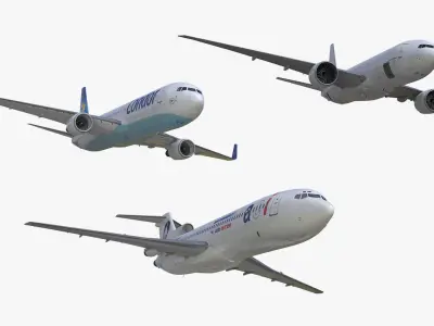  Boeing Airplanes Rigged for Cinema Collection 