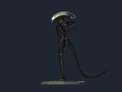 Alien model based on Gigers references 3D print model