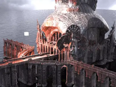 Angelic Cathedral Domed City 2  3D model