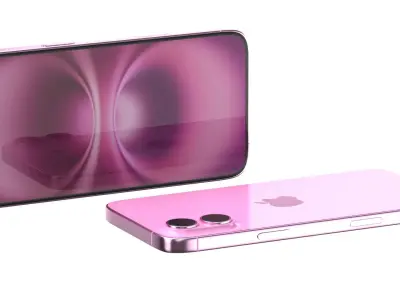 Apple iPhone 16 plus pink 3D model