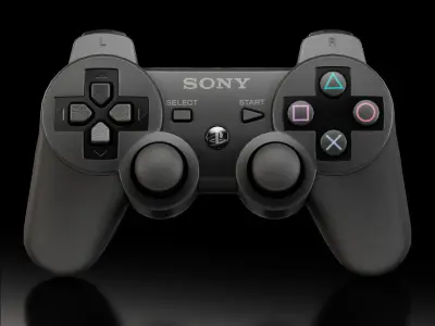 Sony PlayStation Dualshock 3 wireless controller Low-poly 3D model