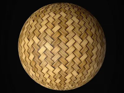 9 PBR Seamless Wicker Texture
