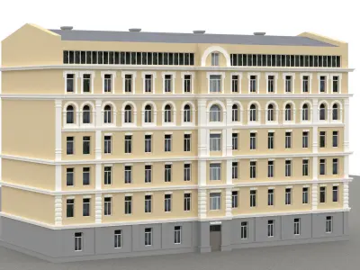 Old east european houses pack 02 3D model