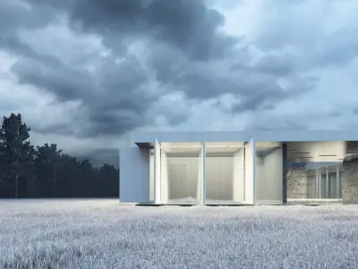 Modern Transparent House 3D model