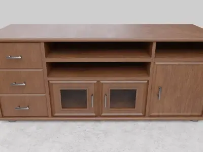 Wooden TV Cabinet  Free 3D model