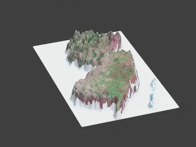 New Jersey State Low-poly 3D model