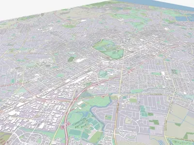 Cityscape Christchurcrh New Zealand 3D model