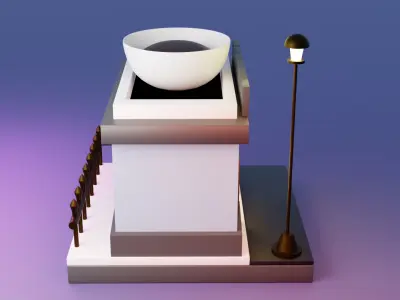 coffee shop 3D model