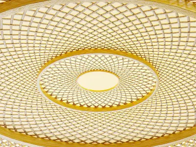 Aliexpress modern rattan chandelier 3D model purchase