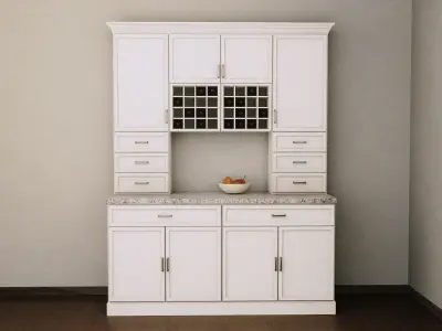 Modern Cabinet Hutch Free low-poly 3D model