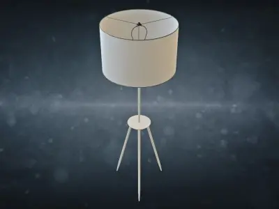 Tripod Lamp by BDDW Designs Low-poly 3D model