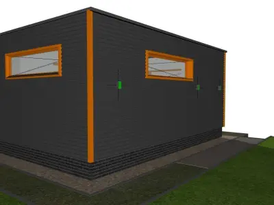 container building 3D model