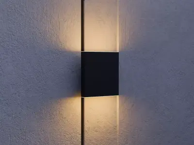 Simple Wall Light Free 3D model