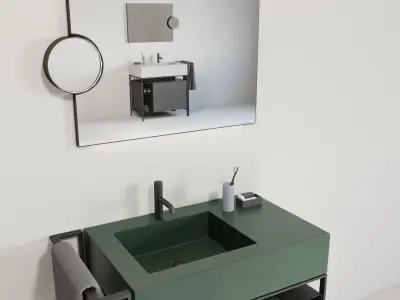 CIELO Narciso Mini washbasin  Low-poly 3D model