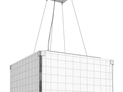 Troy Apollo 8 Light Chandelier Low-poly 3D model