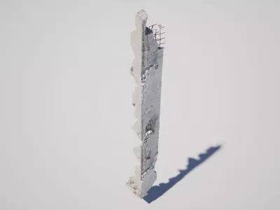 Broken Construction Concrete Debris Pack 3D model