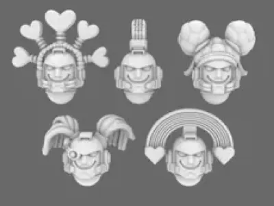 Pride Marine Joy Squad V10 Veteran Helmets 3D print model